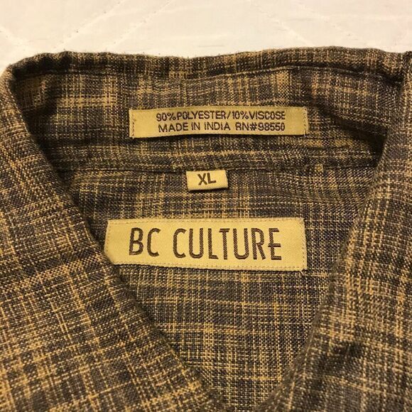 BC Culture button front long sleeve casual shirt‎ XL - Picture 5 of 6